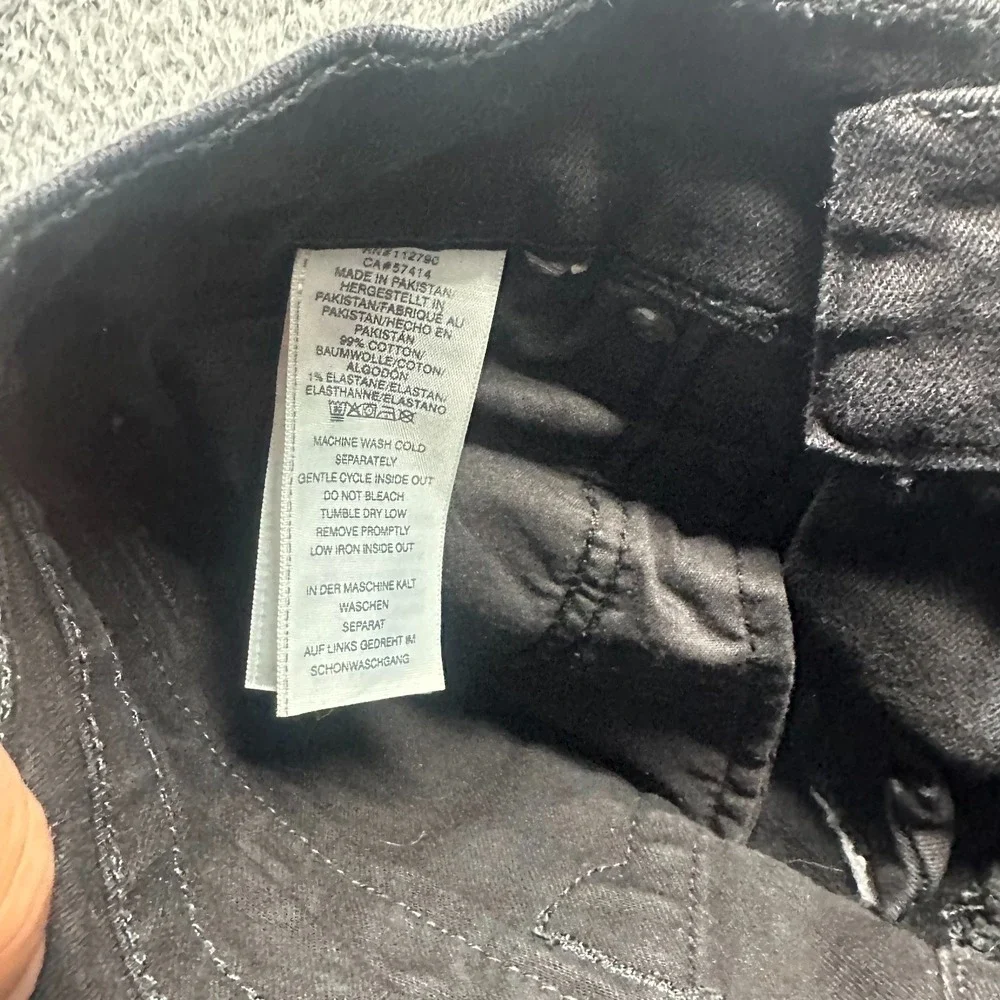 True Religion Ricky Jeans Mens 28x32 Black Cotton Denim Straight Relaxed Stretch